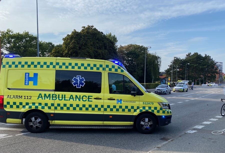 Ambulance på Hvidovrevej