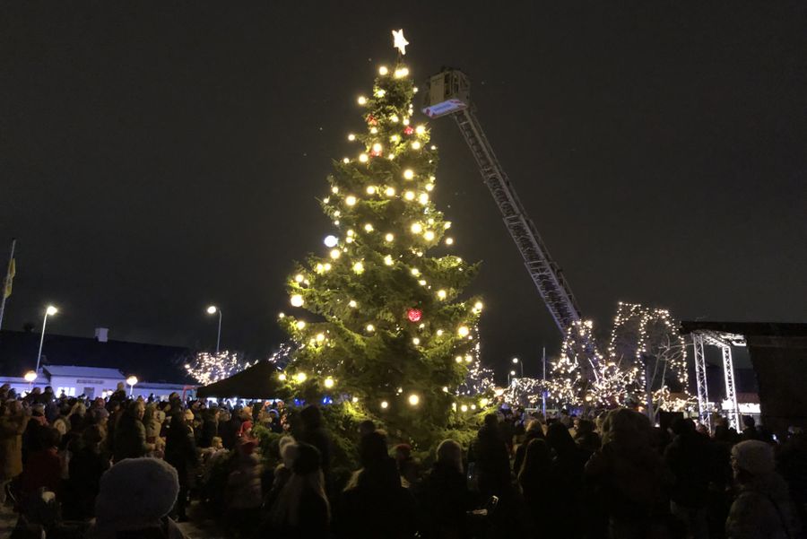 Juletræ ved Hvidovre Rådhus