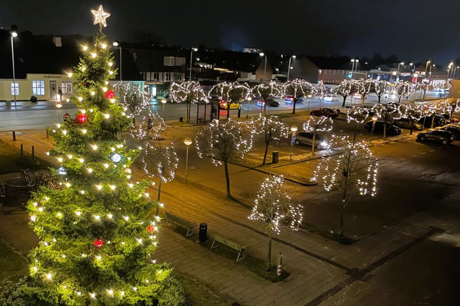 Juletræstænding ved Hvidovre Rådhus